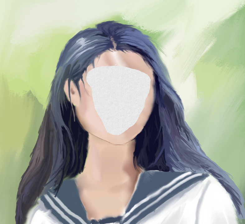 tzuyu but no face yet drawn